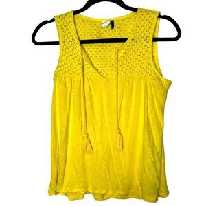 Anthropologie Akemi + Kin Sunny Yellow Knit Tank